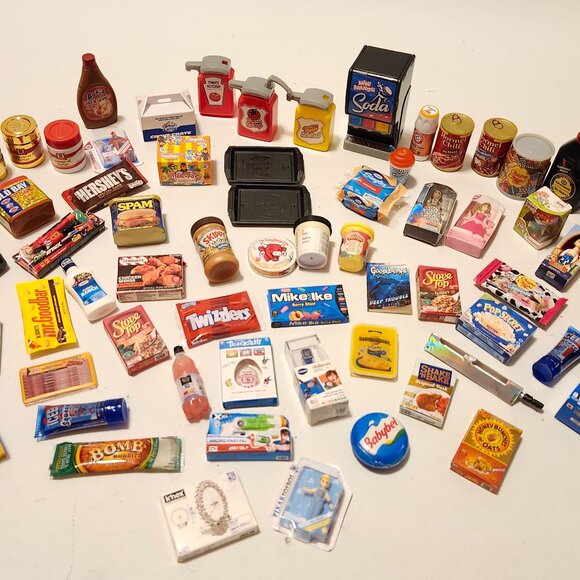 LARGE zuru Mini Brands Mini Toy Lot of 68 Mini Foods 4 Gold - Picture 1 of 5